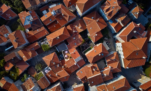 Budva vue aérienne