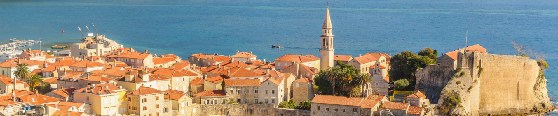 Budva vue d'en haut