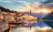 Perast coucher de soleil
